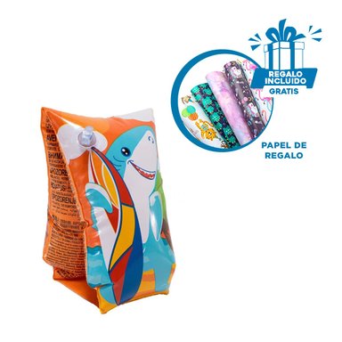 PACK3 BRAZERAS PARA PISCINA EN TIBURON Y+PAPEL DE REGALO