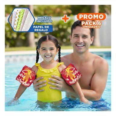 PACK6 PULSERAS ANIMALES ACUATICOS TORTUGA ROJO PARA ACTIVIDADES RECREATIVAS Y+PAPEL REGALO