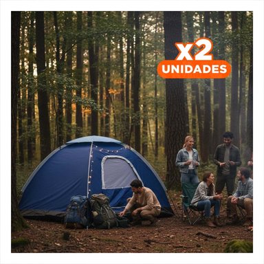 PACK2 TIENDA COMPACTA DE 6 PERSONAS MG-06P PARA CAMPING SEGURO Y+REGALO STICKER