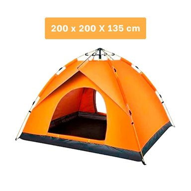 PACK2 CARPA INSTANTANEA ALTA MONTAÑA 4 PERSONAS ANARANJADO PARA AVENTURAS Y+PAPEL REGALO - 4