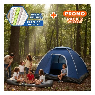 PACK2 CARPA COMPACTA DE 6 PERSONAS MG-06P PARA USO FAMILIAR Y+PAPEL REGALO