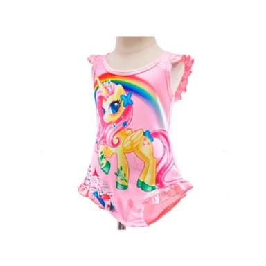 TRAJE DE BAÑO PARA PEQUEÑAS EN FUCSIA Y+GIFT STICKERS