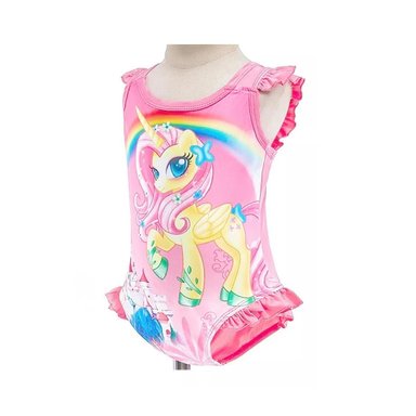 TRAJE MODERNO PARA NADAR ROSADO Y+ENVOLTORIO DE REGALO - 2