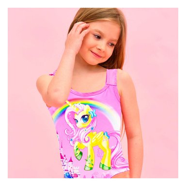 PACK3 ROPA DE NATACION PARA NIÑAS MG-5101 EB DE COLOR ROSADO