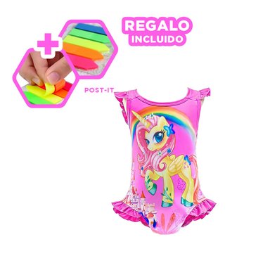 PACK12 ROPA PARA AGUA EN TONO FUCSIA Y+BANDERITAS ADHESIVAS