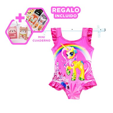 ROPA COMODA DE PISCINA EN COLOR FUCSIA Y+REGALO AGENDITA