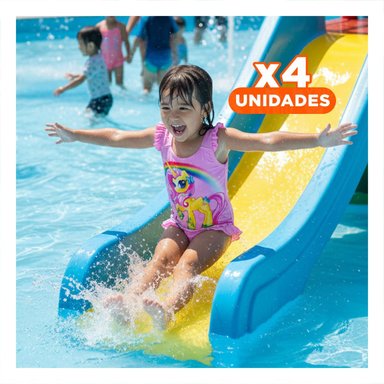 PACK4 ATUENDO DE NATACION PARA NINAS COLOR ROSADO COMODO PARA EL AGUA