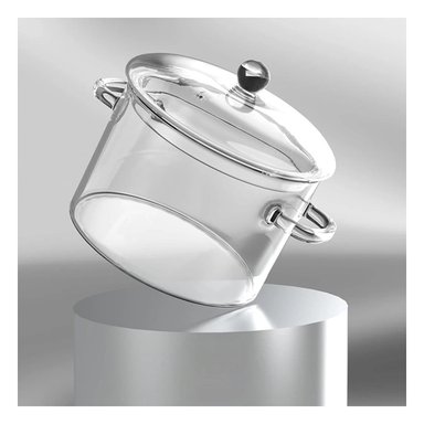 PACK5 OLLA CASEROLA CON TAPA DE BOROSILIOCATO 1500ML