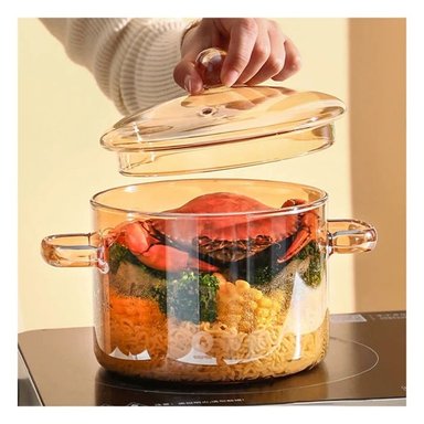 CACEROLA CESERA 1500ML TRANSPARENTE Y+ENVOLTORIO DE REGALO