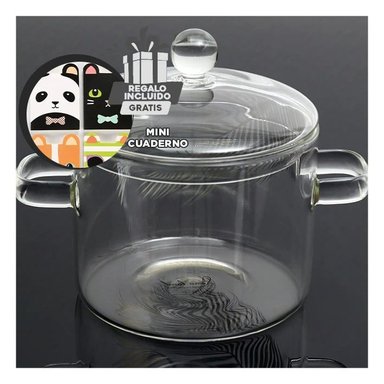 PACK4 OLLA CASEROLA CON TAPA DE 1500ML Y+REGALO AGENDITA