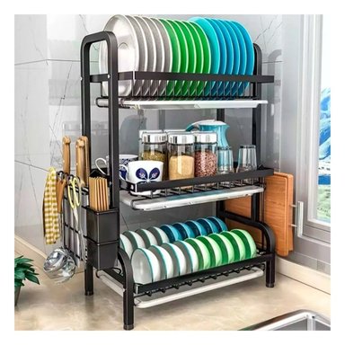 PACK3 SOPORTE Y TABLA 3N BANDEJAS NEGRO Y+REGALO AGENDITA