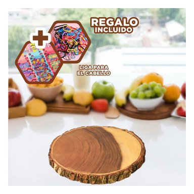 PORTADOR IDONEO DE MADERA 17.8CM Y+REGALO LIGAS PARA PEINAR