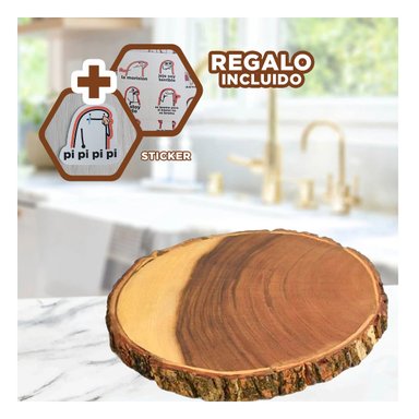 PACK5 CHAROLA ERGONOMICA DE MADERA 17.8CM Y+REGALO AGENDITA