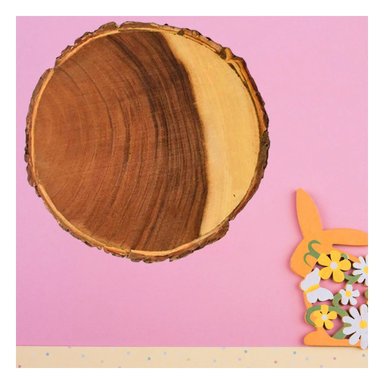 PACK2 BANDEJA CIRCULAR DE 17.8 CM PARA DECORACION EN MADERA