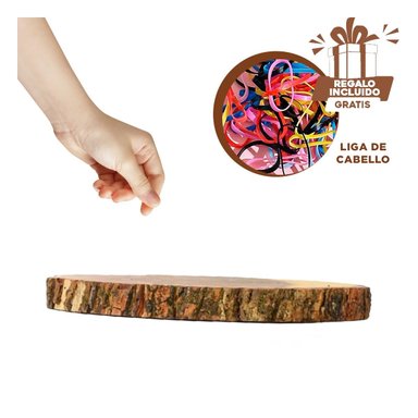 PACK2 CHAROLA SOFISTICADA DE 17.8CM Y+LIGAS DE REGALO