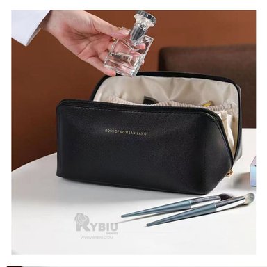 COSMETIQUERO COMODO PARA LLEVAR EN NEGRO Y+REGALO AGENDITA