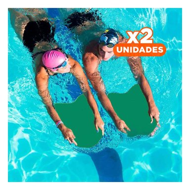PACK2 SOPORTE DE NATACION CON CINTURA VERDE PARA PRACTICA ACUATICA Y+REGALO STICKER