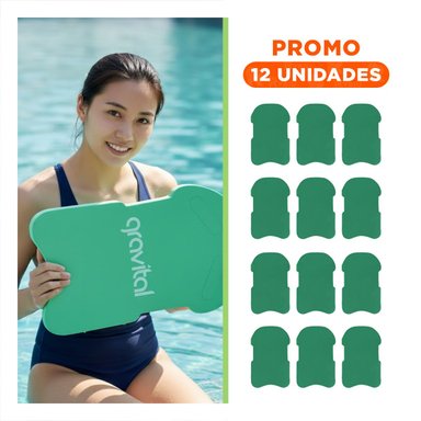 PACK12 ALETA DE NATACION CON CINTURA AJUSTABLE VERDE PARA PRACTICA EN PISCINA Y+REGALO STICKER