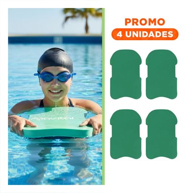 PACK4 PLATAFORMA DE NATACION CON CINTURA VERDE PARA ENTRENAMIENTO EN PISCINA Y+REGALO STICKER