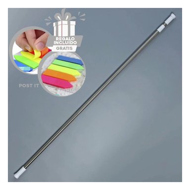 PACK6 BARRA DE 70CM A 1.20M PLOMO Y+BANDERITAS ADHESIVAS