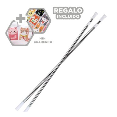 PACK4 TUBO AJUSTABLE DE 70CM A 1.20M PLOMO Y+REGALO AGENDITA