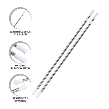 PACK9 TUBO AJUSTABLE DE 70CM A 1.20M PLOMO Y+REGALO AGENDITA - 4