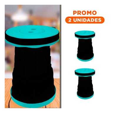 PACK2 REPOSO PLEGABLE FACIL DE TRANSPORTAR PARA ACTIVIDADES AL AIRE LIBRE TURQUEZA