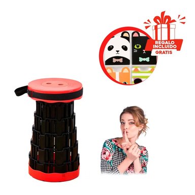 PACK5 SILLA ENROLLABLE EN TONO ROJO Y+REGALO AGENDITA