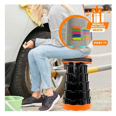 PACK9 SILLA LIGERA EN ANARANJADO Y+BANDERITAS ADHESIVAS