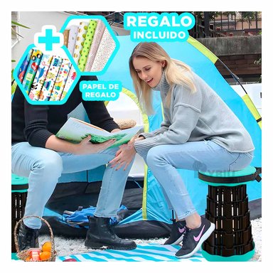 PACK5 SILLA DE DOBLE SEGURO EN TURQUEZA Y+PAPEL DE REGALO