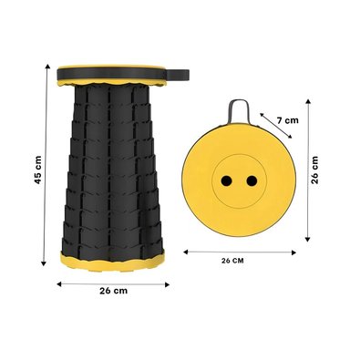 PACK4 SILLON COMPACTO PLEGABLE CON SEGURO PORTATIL PARA HOGAR AMARILLO Y+PAPEL REGALO - 4