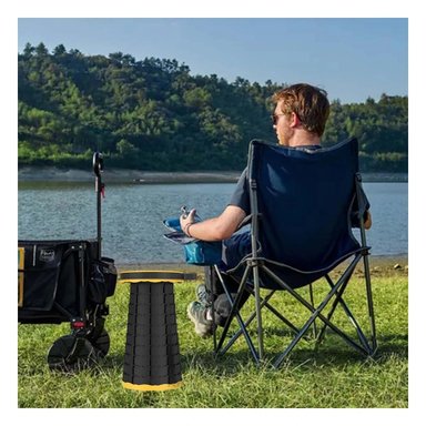 PACK4 SILLON COMPACTO PLEGABLE CON SEGURO PORTATIL PARA HOGAR AMARILLO Y+PAPEL REGALO - 5