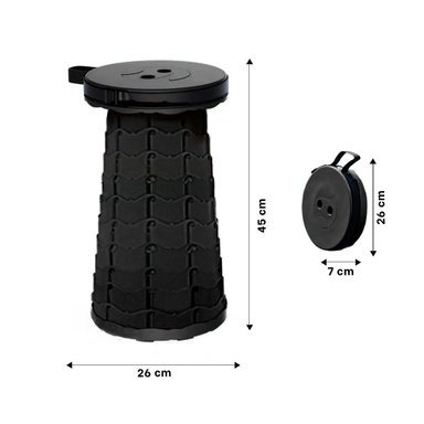 PACK2 BUTACA PORTATIL CON SEGURO PARA RELAJARSE EN INTERIORES O EXTERIORES NEGRO - 4