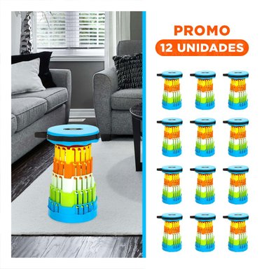 PACK12 SILLON PLEGABLE CON 2 SEGUROS COMODOS EN HOGAR TAPA CELESTE Y+REGALO STICKER