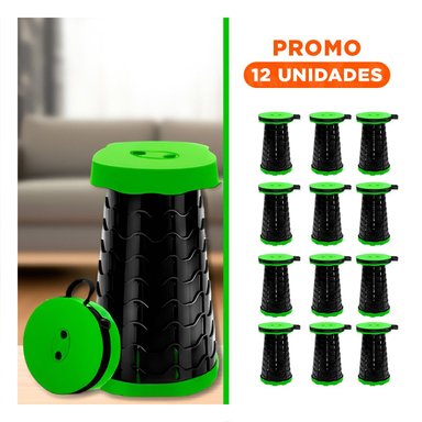 PACK12 SITIAL PORTATIL VERDE 1 SEGURO PLEGABLE FORMATO COMPACTO Y+REGALO STICKER