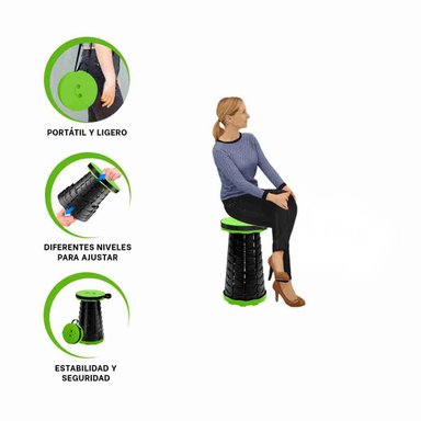 PACK5 SILLA LIGERA PLEGABLE PARA VIAJES PASEOS EN VERDE - 2