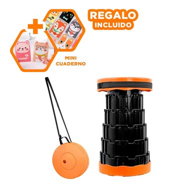PACK5 SILLA ENROLLABLE EN TONO ANARANJADO Y+REGALO AGENDITA