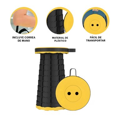 PACK9 ASIENTO PORTATIL PARA PASEOS EN TONALIDAD AMARILLO