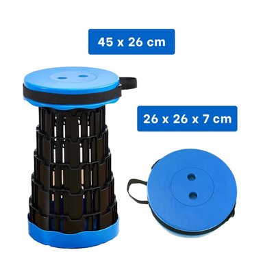PACK5 SILLA COMPACTA Y FUERTE EN AZUL Y+REGALO STICKERS - 5