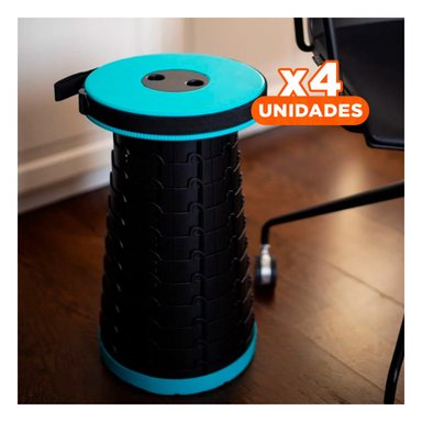 PACK4 REPOSO COMPACTO Y PRACTICO PARA GUARDAR Y TRANSPORTAR FACILMENTE TURQUEZA