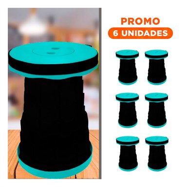 PACK6 PLATAFORMA DE ASIENTO LIGERA Y ESTABLE PARA CASA O EXTERIOR TURQUEZA