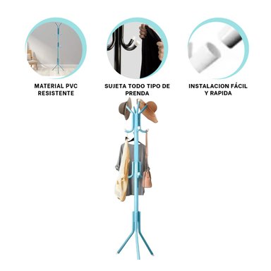 PACK5 PERCHERA PRACTICA Y ADAPTABLE PARA CASA EN CELESTE