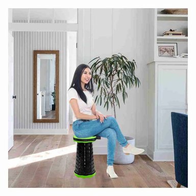 PACK5 ASIENTO CAMPING PLEGABLE EN VERDE Y+LIGAS DE REGALO - 2