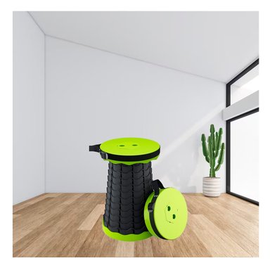 PACK5 ASIENTO CAMPING PLEGABLE EN VERDE Y+LIGAS DE REGALO - 4