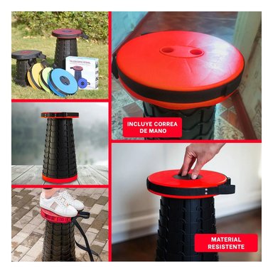 PACK4 SILLA PLEGABLE DE 1 SEGURO EN ROJO Y+REGALO AGENDITA - 3