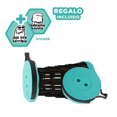 PACK9 SILLA COMPACTA Y FUERTE EN VERDE Y+REGALO STICKERS