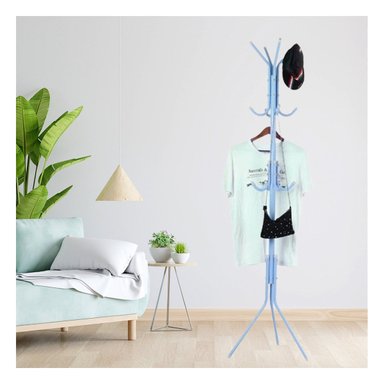 PACK2 PERCHERO MULTIUSO 175X45CM PARA ORDENAR PRENDAS EN CASA CELESTE Y+PAPEL REGALO - 5