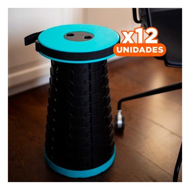 PACK12 SOPORTE PORTATIL CON SEGURO PARA AÑADIR ASIENTOS TURQUEZA