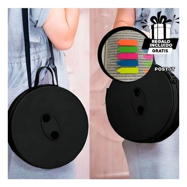 PACK3 TABURETE COMPACTO DE TONO NEGRO Y+BANDERITAS ADHESIVAS