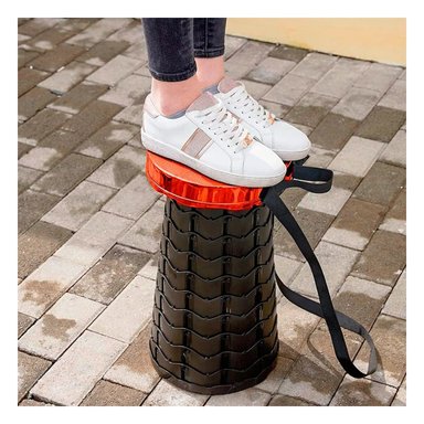 PACK9 SILLA PLEGABLE DE 1 SEGURO PRACTICO EN ANARANJADO